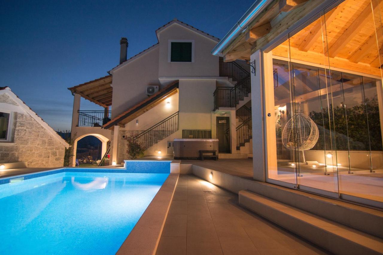 Villa Milena With Heated Pool And Jacuzzi Kostanje 외부 사진